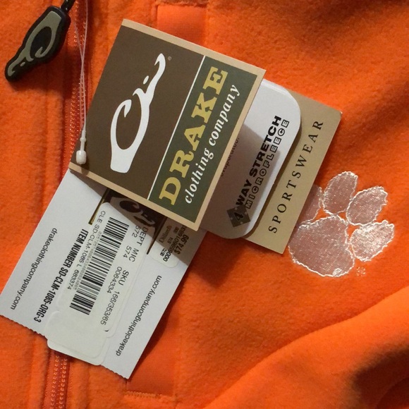 Drake waterfowl orange zip up - Picture 2 of 2